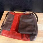 Tignanello Red And Brown Crossbody Purse Photo 1