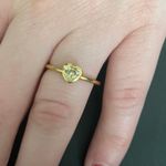 Pandora 18k over silver Cz Radiant heart ring - retired Photo 1