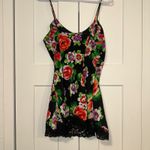 Victoria's Secret Vintage  Gold Label black Floral Lace Trim Chemise‎ Slip size M Photo 1