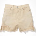 American Eagle  Highest Rise Mom Shorts Khaki Frayed Distressed Casual 6 NWT Photo 4