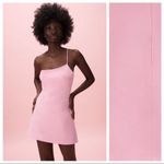 ZARA  Asymmetric Mini Dress with Built in Short in‎ Light Pink Size Extra Small Photo 3