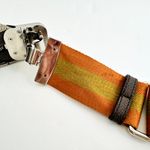 Gucci GG Supreme Monogram Textured Calfskin Web Large Shoulder Bag Beige Ebony Photo 7