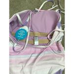 Anthropologie New. WET from L.A. pink and purple stripe swimsuit.  small. Retails $148 Photo 8