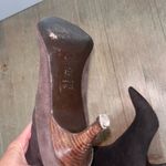 Brown Faux suede leather sock boots size 8 1/2 Photo 3