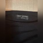 Naked Wardrobe Ruched Long Sleeve Cutout Minidress Bodycon Black Stretch Small Photo 3