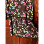 Liberty Love Medium Floral Shorts Romper With Pom Pom Trim Photo 4