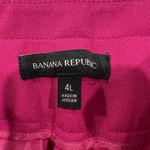 Banana Republic 4 L 4L Tall High Rise Tapered Cropped Pant Hot Pink Circle Belt Photo 3