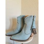 Dingo  Womens Classy N' Sassy Snip Toe Leather Ankle Boots, Size 9 Denim Blue NWT Photo 1