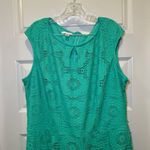 London Style Collection Teal Lace Scoop Neck Sleeveless Aline Dress 22W Size undefined Photo 5