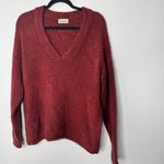 Urban Outfitters  red V neck sweater size large Photo 2