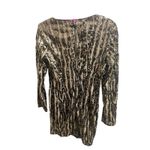 Gold Black Sequin Bodycon Mini Dress M Vtg Party Cocktail Hoco Holiday NYE Size M Photo 1