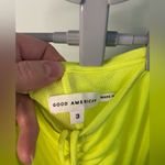 Good American Sheer High Waist Cover-up Pants Electric Lime Size 3 - Large Photo 3