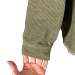 ZARA  Olive Ribbed Textured Long Sleeve Collared Button Down Shirt Women Sz S Photo 2