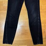 AMO High Rise Twist Hem Preppy Minimalist Luxury Coastal Boho Chic Jeans 26 Black Photo 3