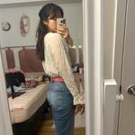 Vintage edwardian lace edgaed blouse Size XS Photo 2