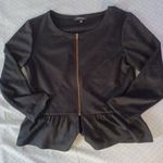 J Cooper womens medium black full zip top vintage Made in USA Photo 0