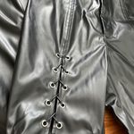 Princess Polly Black Leather Pants Photo 2