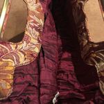 VTG Clutch Tapestry Handbag Burgundy Floral Elegant Date Night Wedding Photo 3