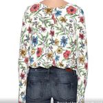 Free People  Floral Bell Sleeve Martini Blouse Sz M Photo 2