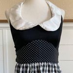 American Vintage VTG RARE Young Edwardian Arpeja Black and White Gingham Maxi dress sz 7 Photo 5