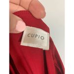 cupio Women's Top Scoop Neck Blouse Bell Long Sleeve Classic Red OS Photo 1