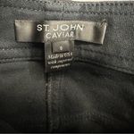 St. John Women’s  Caviar Size 8‎ Made in USA Straight Leg Black Pants Photo 4