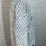 Simply Southern Women's White Gray Diamond Sherpa 1/4 Zip Pullover Fleece Size S Photo 5