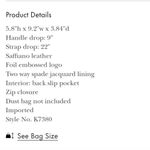 Kate Spade Sadie Small Shoulder Bag, Purse Bikini Pink Saffiano Leather NWT Photo 5