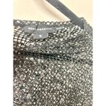 Good American  Sequin Crochet Tie Front Midi Cover-Up Skirt Black Women's Size S Photo 1