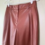 House of Harlow 1960 Revolve Faux Leather Brown Pants Size 4 Photo 2