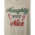 Jaclyn Intimates ‎ Christmas Naughty but Nice soft leisure shirt grey pj top Sz M Photo 1