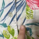 Liz Claiborne Hawaiian T Shirt Floral Tropical Vacation Button Up Size Large Photo 2