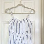 Rails Happer Prato Stripe Wide Leg Linen Jumpsuit White Size Small Coastal Beach Photo 5