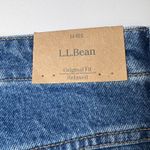 NEW LL Bean Original Fit Relaxed Blue Jeans Women 14 Flannel Lined Comfort Waist Photo 8