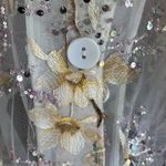 EUC DAMEE Delicate Branches Sequined Beaded Jacket Top Petite XL Retail $185 Size undefined Photo 4