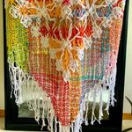 Colorful Handmade Crochet Sweater Size M Photo 3