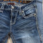 Rock Revival  Blue Skinny Jeans with Embroidered Pockets Photo 8