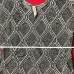 Aeropostale  Gray Geometric Print Cotton 3/4-Sleeve Sweater Women’s Small - EUC Photo 2