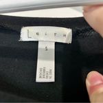 Leith Women’s Tank Ruched Side Faux Wrap Bodycon Midi Dress Black Small FLAW Photo 3