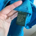 Ralph Lauren Lauren  Women’s Blue 100% Linen Top Small Photo 7