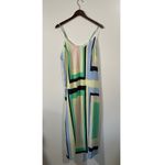 Anthropologie  Abstract Spaghetti Strap Maxi Dress Size Medium Photo 2