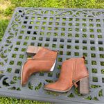 BP Lance Block Heel Bootie In Cognac Oiled Leather by size 8 Photo 5