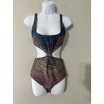 Mara Hoffman  Radial Knot Front One Piece Cutout Swimsuit Size S Photo 2
