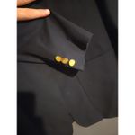 Burberrys Navy Blue Blazer, Women's Size 10, 100% Wool, Gold Button Outerwear Photo 5