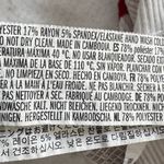 Forever 21 Red and White Striped Y2K ribbed high neck crop top, size S beach Photo 3