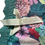 Matilda Jane Floral Crochet Lace Teal Vneck Long Sleeve Blouse Size XXL Photo 5