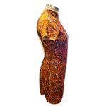 SAVAGE X FENTY PSYCHEDELIC VELVET SLIP DRESS FLORAL SIZE SMALL Brown Photo 6