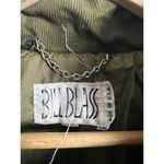 Bill Blass Vintage Olive Green Down Insulated Nylon Quilted Jacket Size L Photo 6