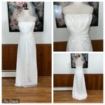 Beautiful Vintage 90s Destiny Chiffon Wedding Gown! White Size 16 Photo 2