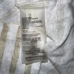 Majestic Paris for Neiman Marcus White & Gold Striped Long Sleeve Top - Medium Photo 1